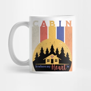 Cabin - Is where my heart is Mug